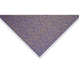 Aitoh Japanese Decorative Paper - Waves, Blue/Gold close-up of corner