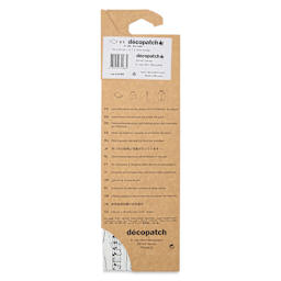 DecoPatch Decorative Papers - Music Notes, Pkg of 3, 12" x 16", back of packaging