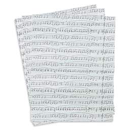 DecoPatch Decorative Papers - Music Notes, Pkg of 3, 12" x 16"
