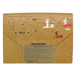 DecoPatch Paper Mache Reindeer Kit, back of the packaging