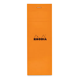 Rhodia Top-Stapled Notepad - Orange, Graph, 3" x 8-1/4"