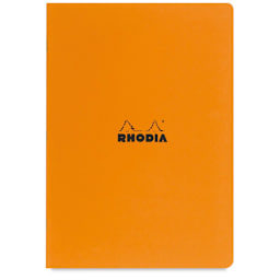Rhodia Classic Staplebound Notebook - Orange, 8-1/4" x 6", Lined