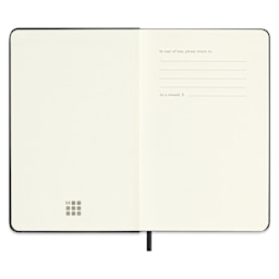 Moleskine Sketchbook - Black, Pocket, 5-1/2" x 3-1/2", inside cover