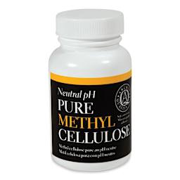 Lineco Methyl Cellulose Adhesive - Front view of 1.5 oz bottle