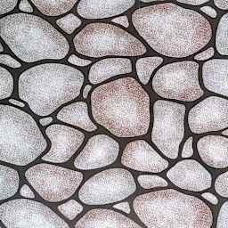 Fadeless Design Roll - 48" x 50 ft, Rockwall