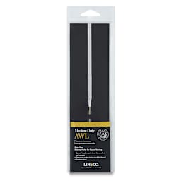 Lineco Medium Duty Straight Handle Metal Awl front of packaging