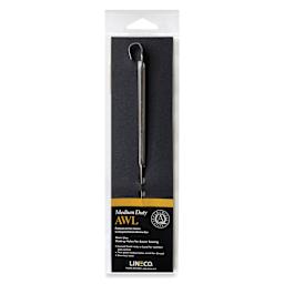  Lineco Medium Duty Curved Handle Metal Awl front of packaging