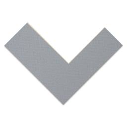 Crescent Pre-Cut Mat - Mid Gray, 12" x 16" (8-1/2" x 11-1/2" Opening), corner