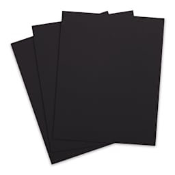 Crescent Textured Black Art Boards - 3 Boards shown fanned