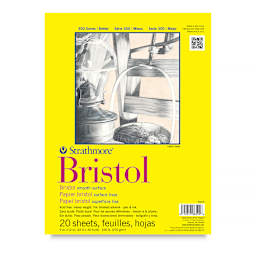 Strathmore 300 Series Bristol Pad - 9" x 12", Smooth, 20 Sheets
