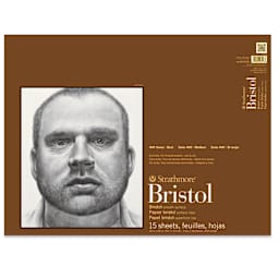 Strathmore Bristol Pad - 18" x 24", Smooth, front of the pad