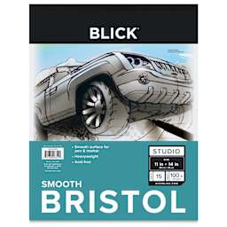 Blick Bristol Pad - 11" x 14", Smooth, 15 Sheets, front cover