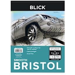 Blick Bristol Pad - 9" x 12", Smooth, 15 Sheets, front cover