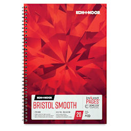 Koh-I-Noor Bristol Pad - Smooth, 17" x 11", 20 Sheets