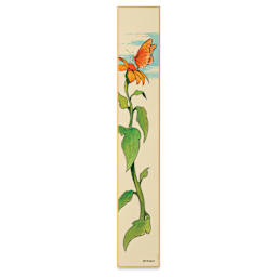 Aitoh Torinoko Paper Shikishi Boards - 2-1/5" x 14-1/4", Pkg of 3, finished artwork courtesy of Gary Simmons