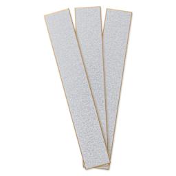 Aitoh Silver Paper Shikishi Boards - 2-1/5" x 14-1/4", Pkg of 3, fronts