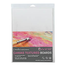 Crescent Canvas Board - 9" x 12", Pkg of 3
