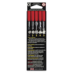 Essdee Scratchboard Scraper Cutter and Handle Set - back of packaging
