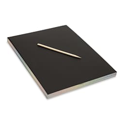 Now You See It Scratch and Reveal Art Paper - Color Splash, Pkg of 30 Sheets, with etching stick