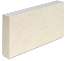 American Easel Wood Painting Panels - Angled view of Deep Profile Rectangular panel 
