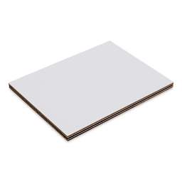 Ampersand Encausticbord - 6" x 8" x 1/8", Flat, Pkg of 3 stacked and laying flat