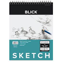 Blick Studio Sketch Pad - 11" x 14", 100 Sheets, front of pad