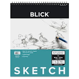 Blick Studio Sketch Pad - 14" x 17", 100 Sheets, front of pad