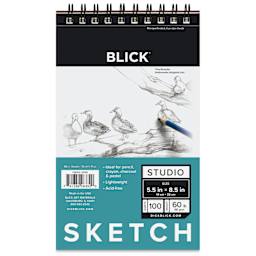 Blick Studio Sketch Pad - 5-1/2" x 8-1/2", 100 Sheets, front of pad