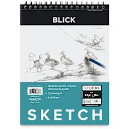Blick Studio Sketch Pad - 8-1/2" x 11", 100 Sheets, front of pad