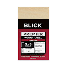 Blick Premier Wood Panel - 3'' x 5'', 1-1/2'' Gallery Profile, Cradled (front)