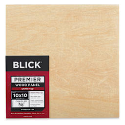 Blick Premier Wood Panel - 10" x 10", 7/8" Traditional Profile, Cradled