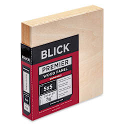 Blick Premier Wood Panel - 5" x 5", 7/8" Traditional Profile, Cradled