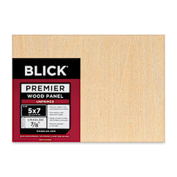 Blick Premier Wood Panel - 5" x 7", 7/8" Traditional Profile, Cradled