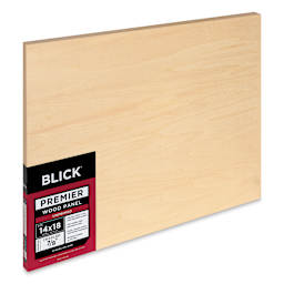 Blick Premier Wood Panel - 14" x 18", 7/8" Traditional Profile, Cradled