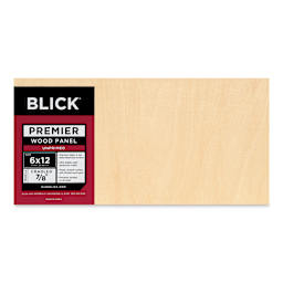 Blick Premier Wood Panel - 6" x 12", 7/8" Traditional Profile, Cradled