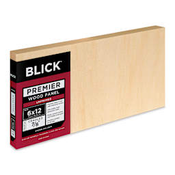 Blick Premier Wood Panel - 6" x 12", 7/8" Traditional Profile, Cradled