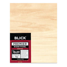 Blick Premier Wood Panel - 16" x 20", 7/8" Traditional Profile, Cradled