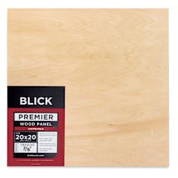 Blick Premier Wood Panel - 20" x 20", 7/8" Traditional Profile, Cradled