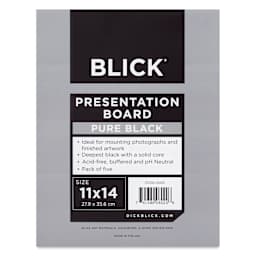 Blick Presentation Board Pack - 11" x 14", Pure Black, Pkg of 5