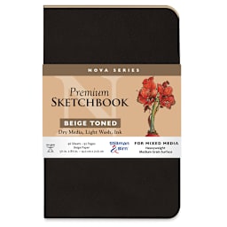Stillman & Birn Nova Series Toned Softcover Sketchbook - Beige, 5-1/2" x 8-1/2", cover