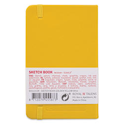 Royal Talens Art Creations Sketchbook - 3.5" x 5.5", Golden Yellow, back