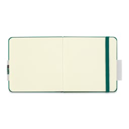 Talens Art Creations Sketchbook - Forest Green, 4.7" x 4.7" (open to show paper)