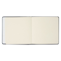 Viviva Hardbound Sketchbook - Natural White, 7-1/2" x 7-1/2", 140 lb (open to show paper)