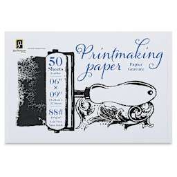 Richeson Bulk Printmaking Paper - Top view of Cover of pad of Printmaking Paper