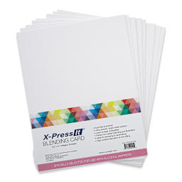X-Press It Blending Cardstock - 8-1/2" x 11", Pkg of 25 Sheets, fanned out