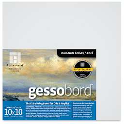 Ampersand Gessobord - 10'' x 10'', 2'' Cradled