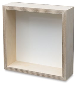 Ampersand Gessobord Shadow Boxes - Right angle view of Shadow box 
