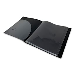 Itoya Original Art Profolio - 8" x 10", Black, Portrait, 24 Pages, open