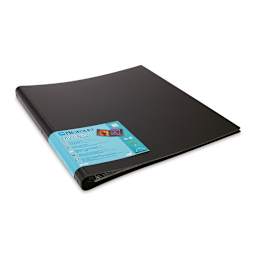 Itoya Art Profolio Multi-Ring Binder - 14" x 17", Black, Portrait