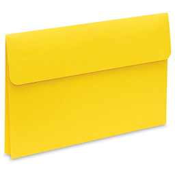 Star Products Student Art Folio - Yellow Folio shown closed at slight angle